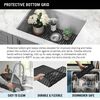 24&rdquo; Undermount Stainless Steel Single Bowl Laundry Utility Kitchen Sink with Accessories